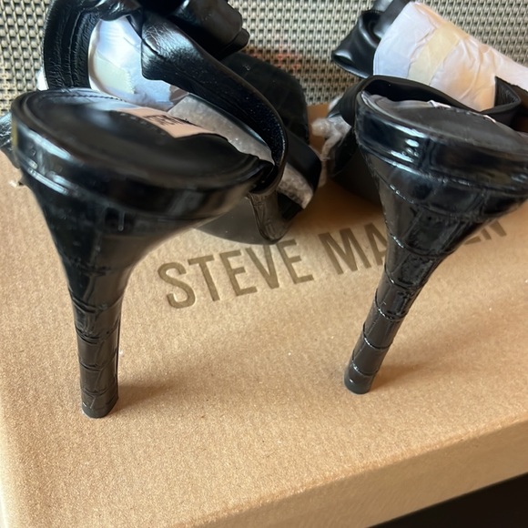 Steve Madden Womens Utilize Ankle-Tie Dres Black 7.5M - Picture 5 of 5